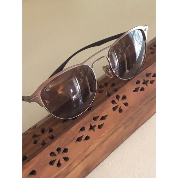 RAY BAN Light Brown Unisex Sunglasses RB3596 with Protective Case - Picture 5 of 13